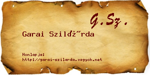 Garai Szilárda névjegykártya